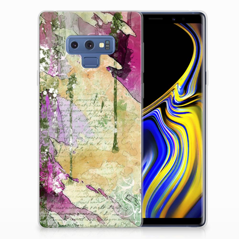 Samsung Galaxy Note 9 Uniek TPU Hoesje Letter Painting