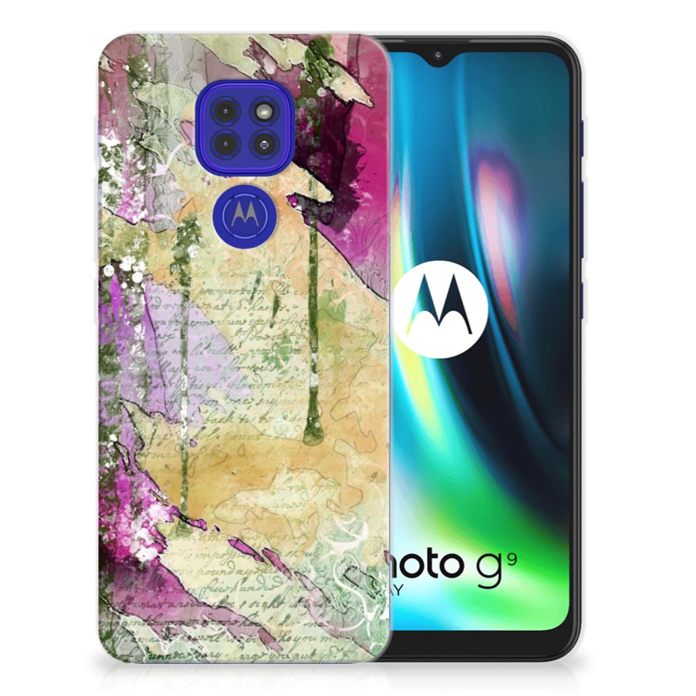 Hoesje maken Motorola Moto G9 Play | E7 Plus Letter Painting