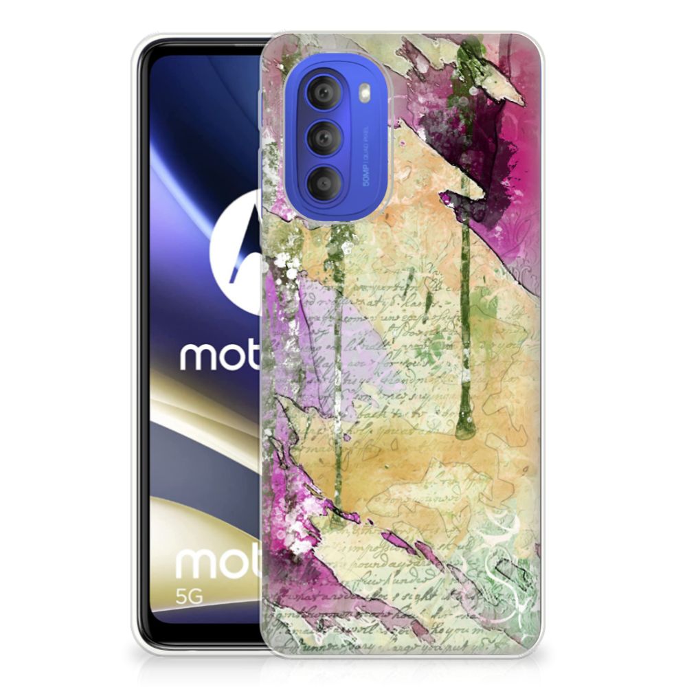 Hoesje maken Motorola Moto G51 5G Letter Painting