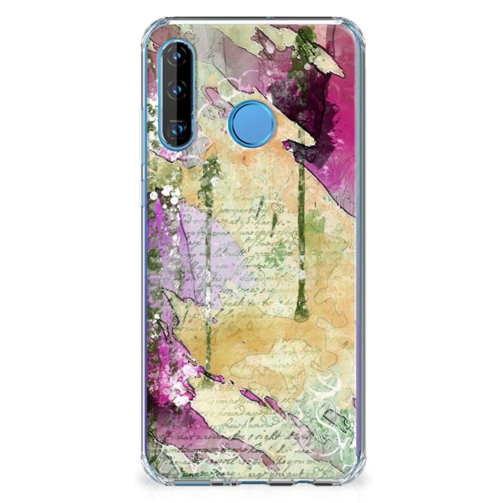 Back Cover Huawei P30 Lite Letter Painting