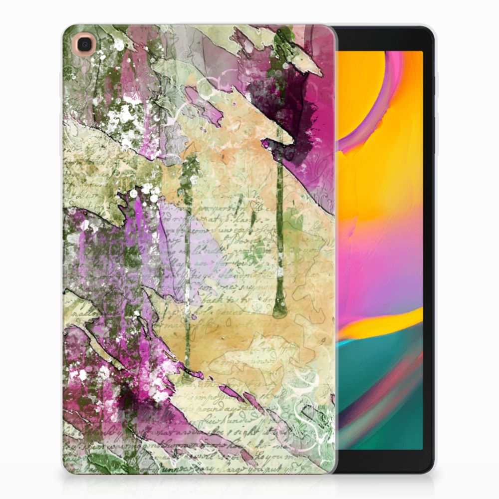 Samsung Galaxy Tab A 10.1 (2019) Uniek Tablethoesje Letter Painting