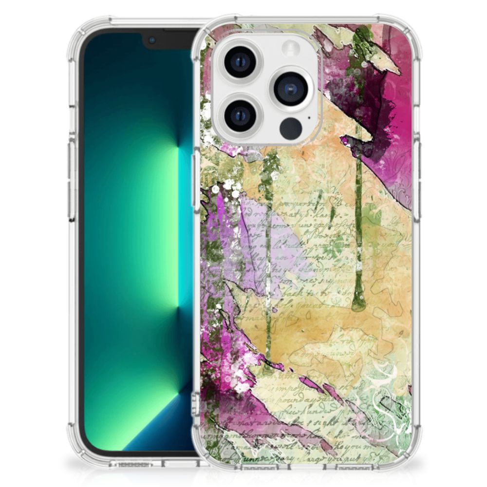 Back Cover iPhone 13 Pro Max Letter Painting