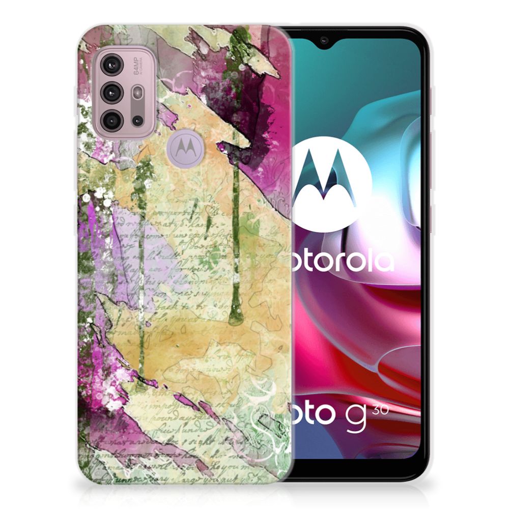 Hoesje maken Motorola Moto G30 | G10 Letter Painting
