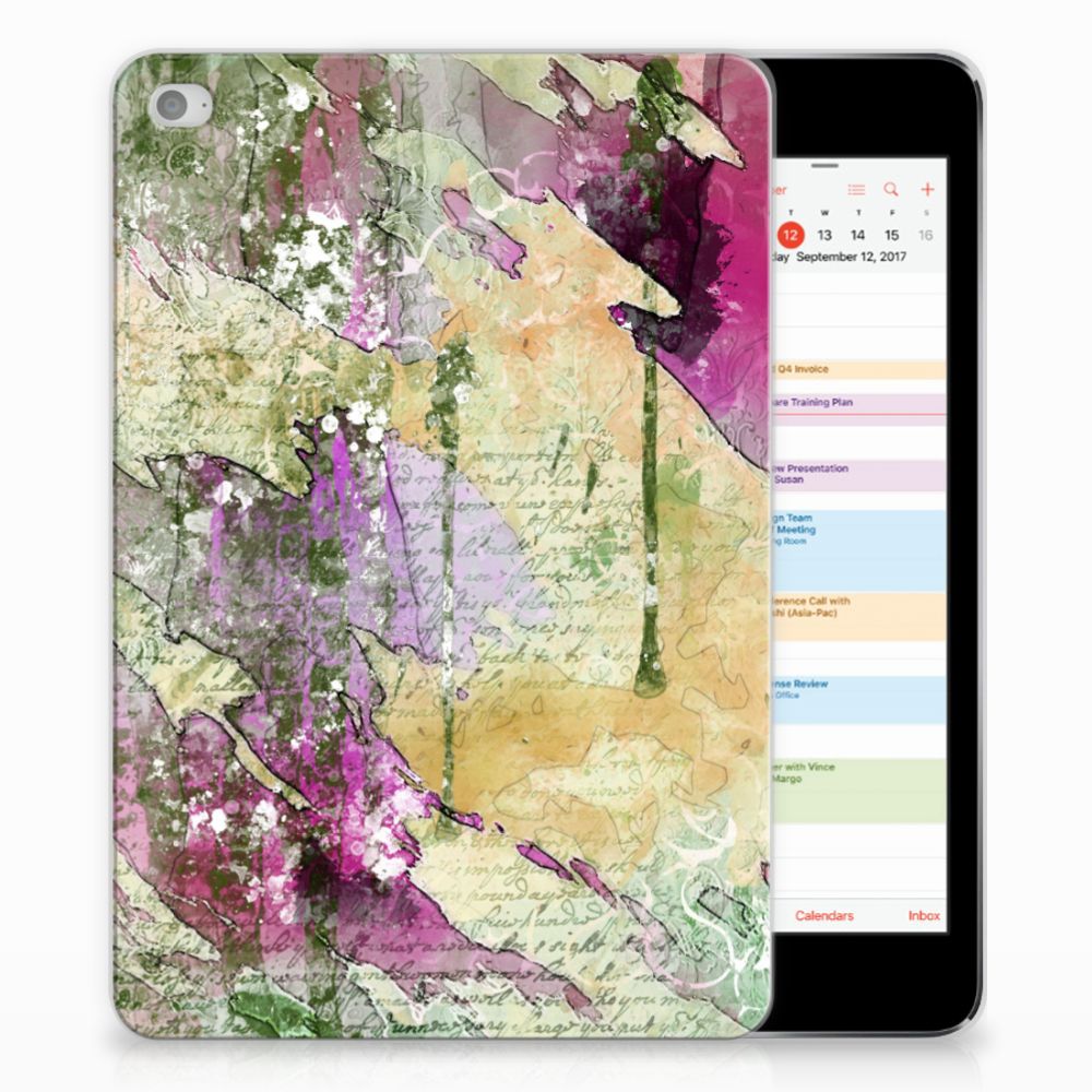 Apple iPad Mini 4 Uniek Tablethoesje Letter Painting