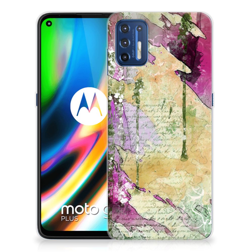 Hoesje maken Motorola Moto G9 Plus Letter Painting