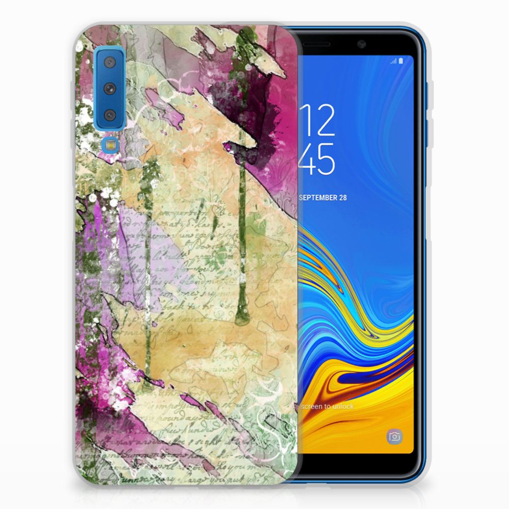Hoesje maken Samsung Galaxy A7 (2018) Letter Painting