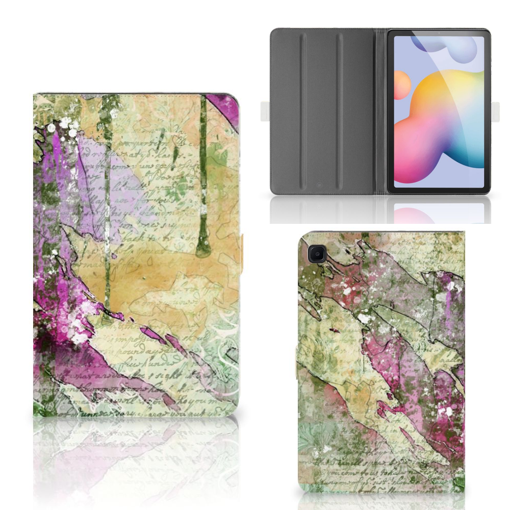 Hoes Samsung Galaxy Tab S6 Lite | S6 Lite (2022) Letter Painting