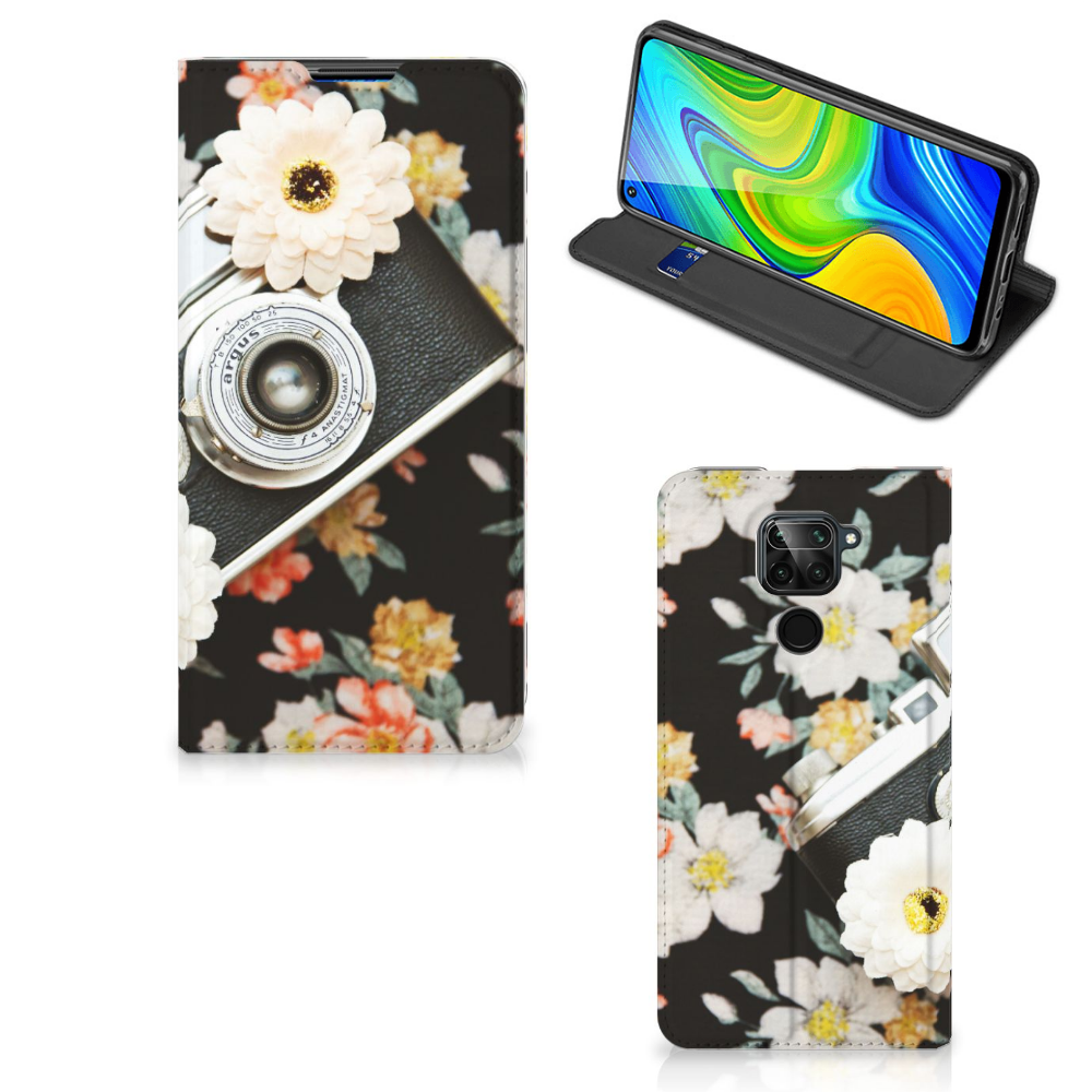 Xiaomi Redmi Note 9 Stand Case Vintage Camera
