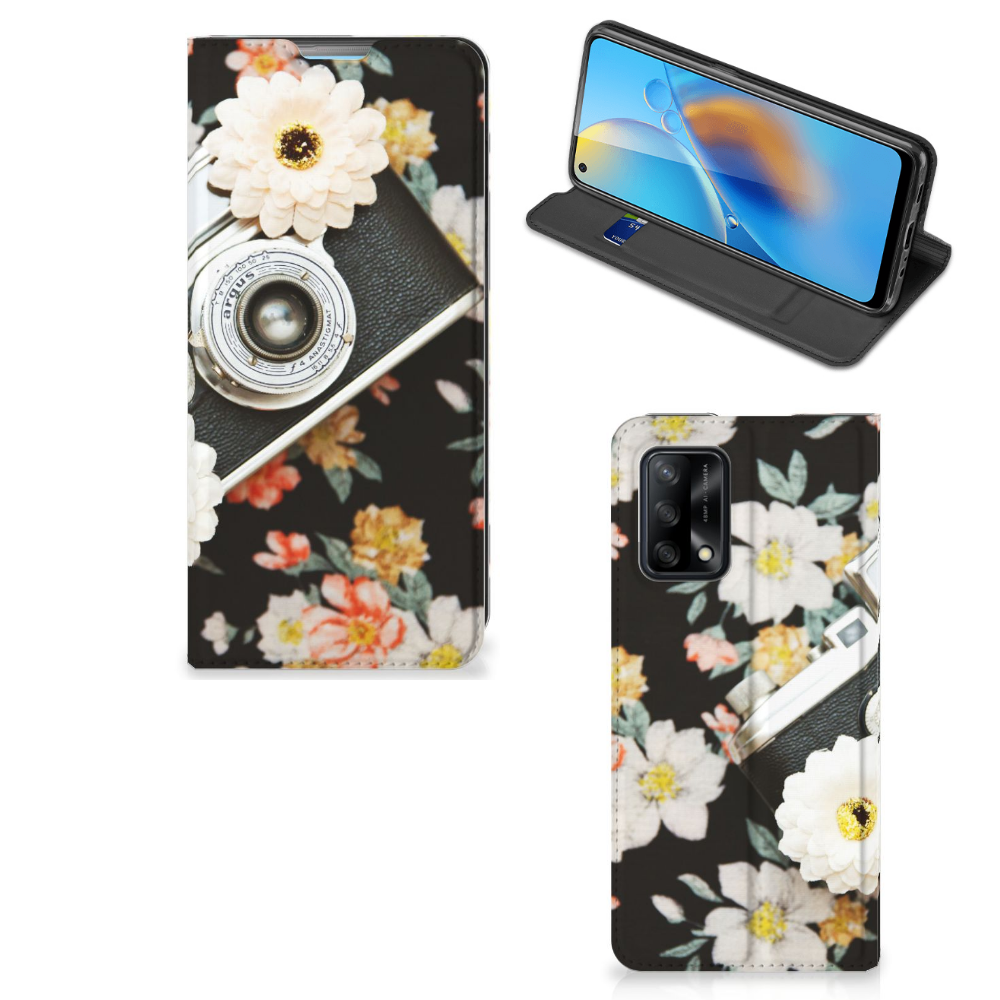 OPPO A74 4G Stand Case Vintage Camera
