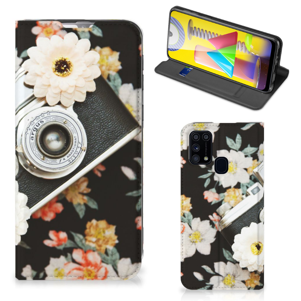 Samsung Galaxy M31 Stand Case Vintage Camera