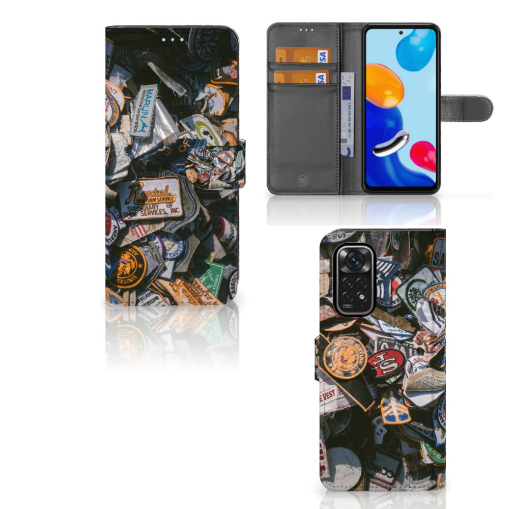 Xiaomi Redmi Note 11/11S Telefoonhoesje met foto Badges