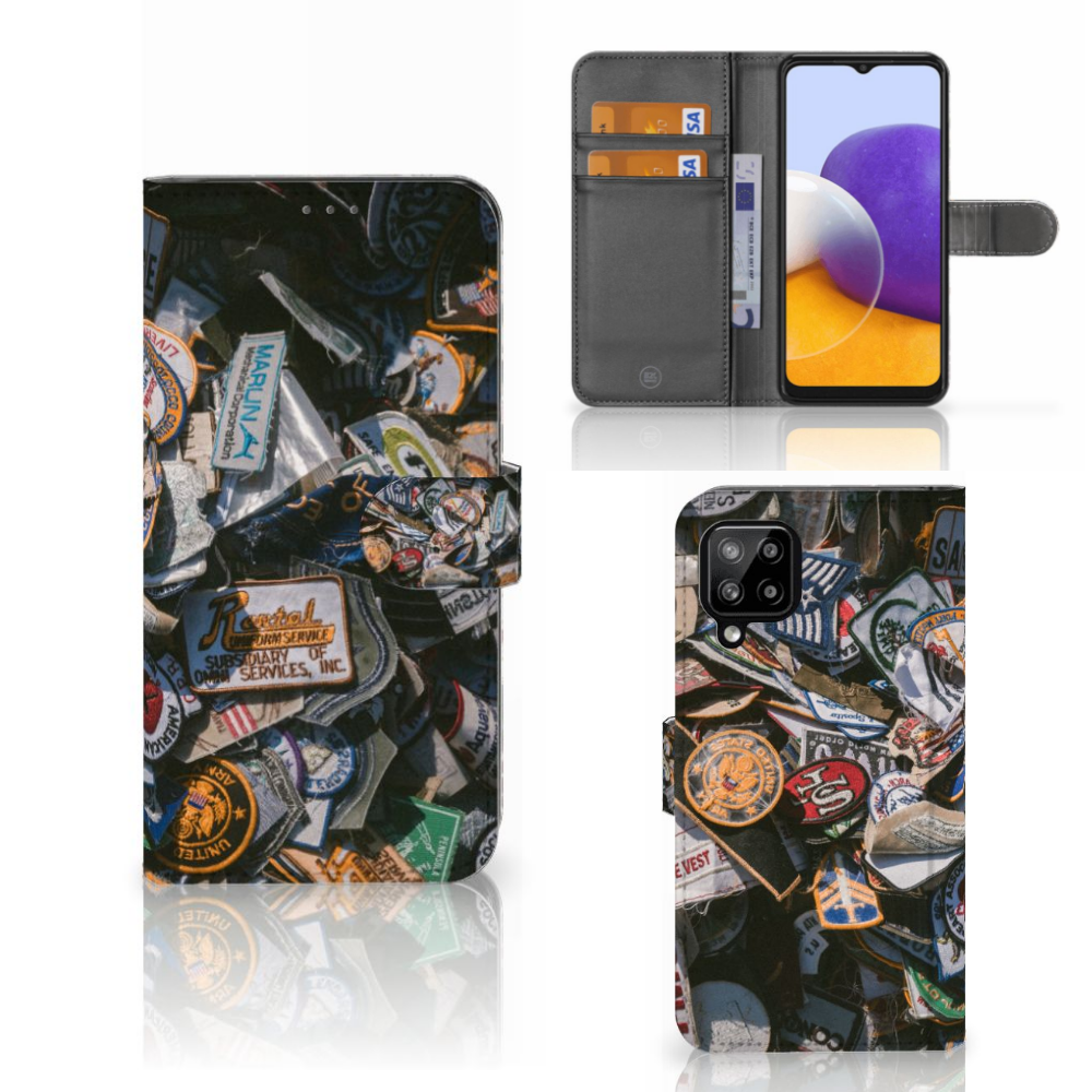 Samsung Galaxy A22 4G | M22 Telefoonhoesje met foto Badges