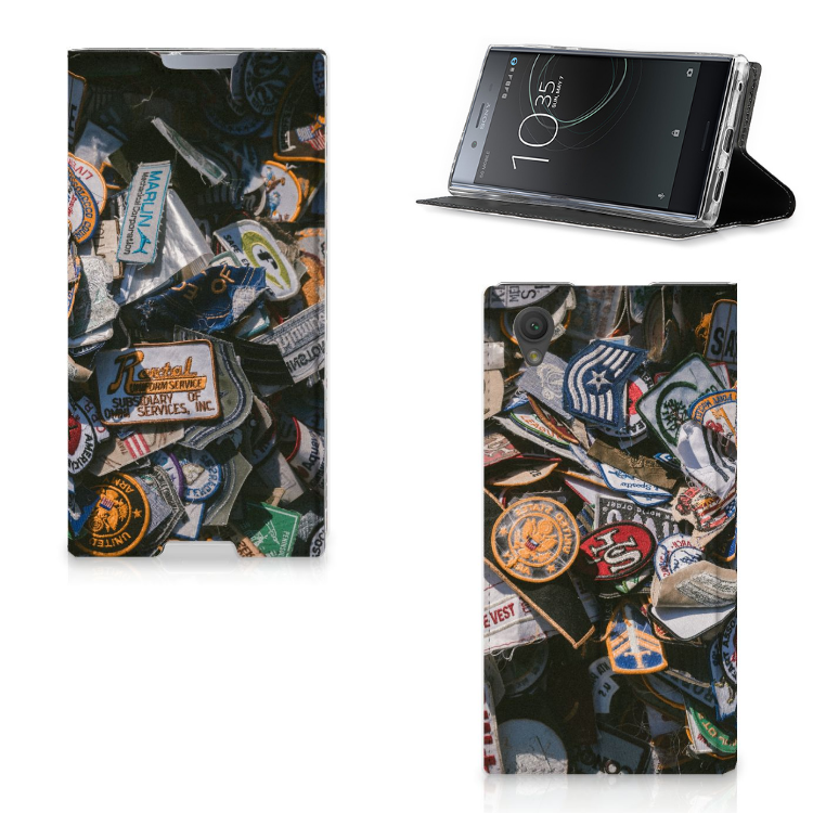 Sony Xperia L1 Uniek Standcase Hoesje Badges