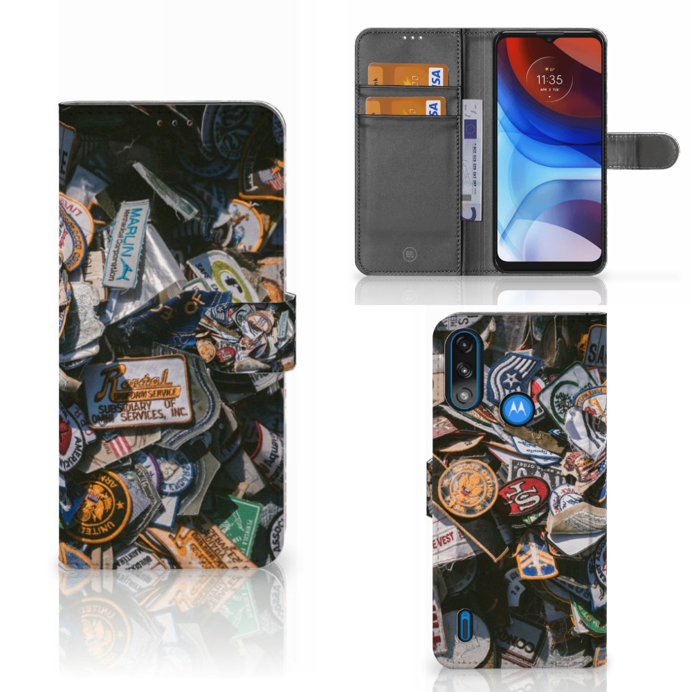 Motorola Moto E7i Power | E7 Power Telefoonhoesje met foto Badges