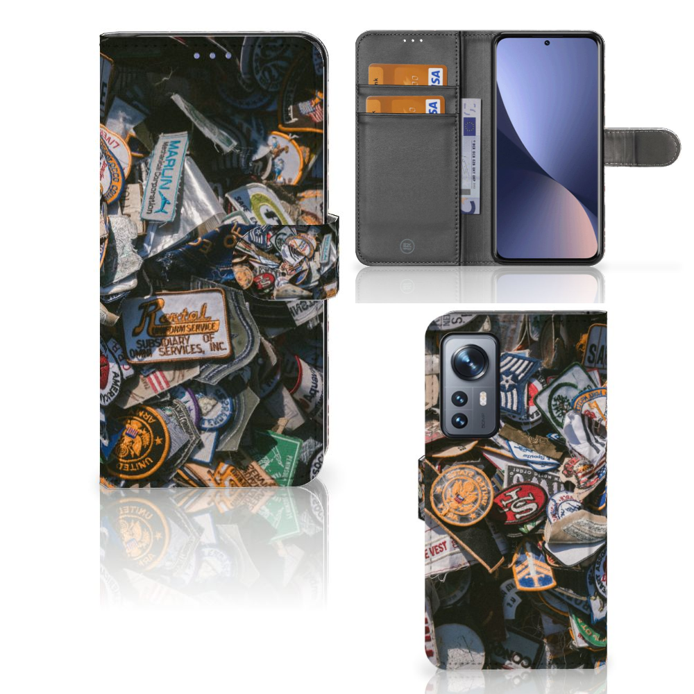Xiaomi 12 | 12X Telefoonhoesje met foto Badges