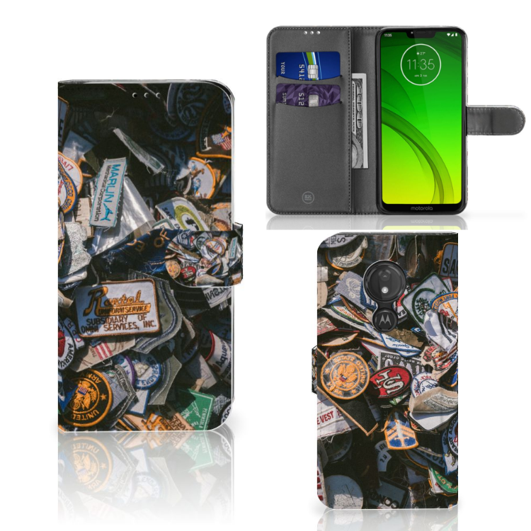 Motorola Moto G7 Power Telefoonhoesje met foto Badges
