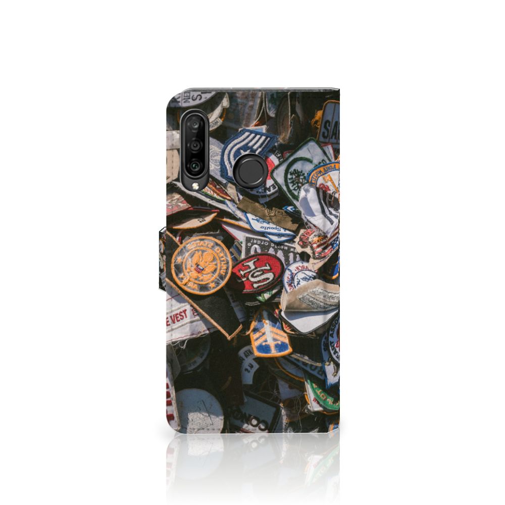 Huawei P30 Lite (2020) Telefoonhoesje met foto Badges