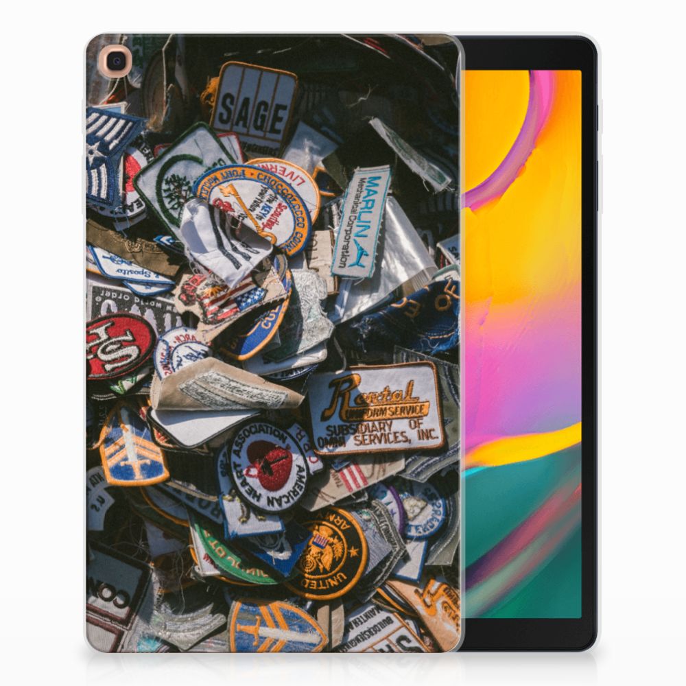 Samsung Galaxy Tab A 10.1 (2019) Uniek Tablethoesje Badges