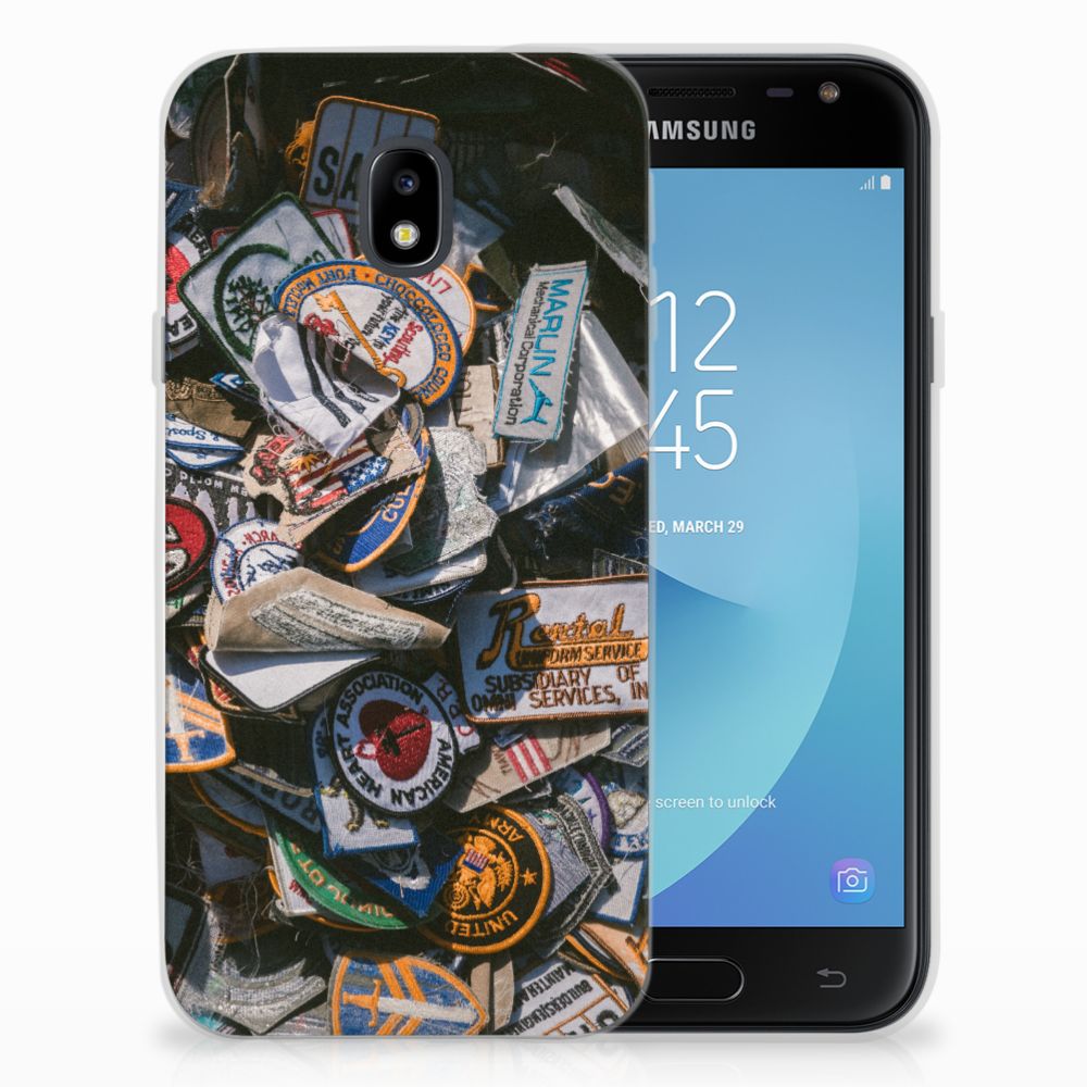 Samsung Galaxy J3 2017 Uniek TPU Hoesje Badges