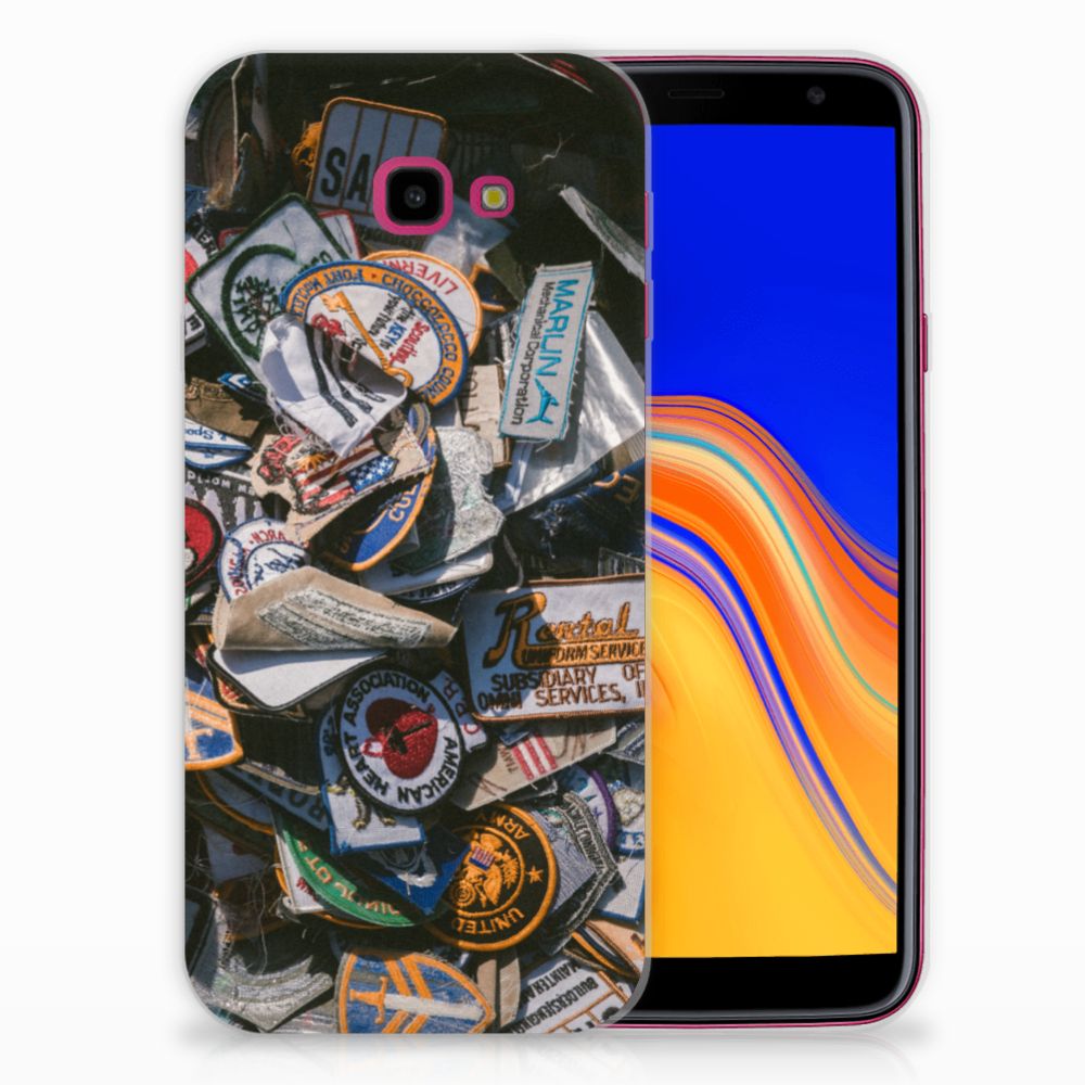 Samsung Galaxy J4 Plus (2018) Siliconen Hoesje met foto Badges
