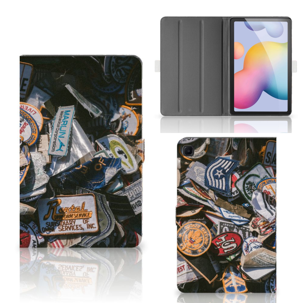 Samsung Galaxy Tab S6 Lite | S6 Lite (2022) Tablet Hoesje met foto Badges