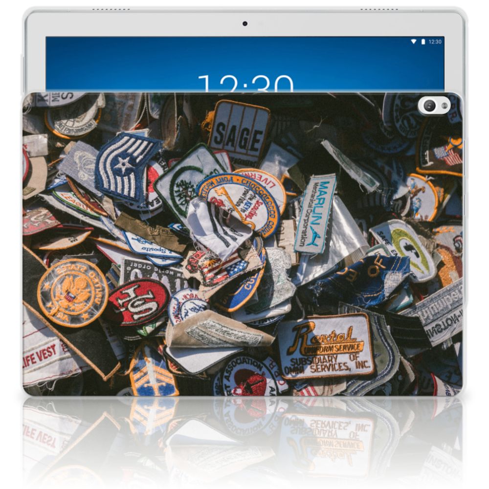 Lenovo Tab P10 Tablet Backcover met foto Badges