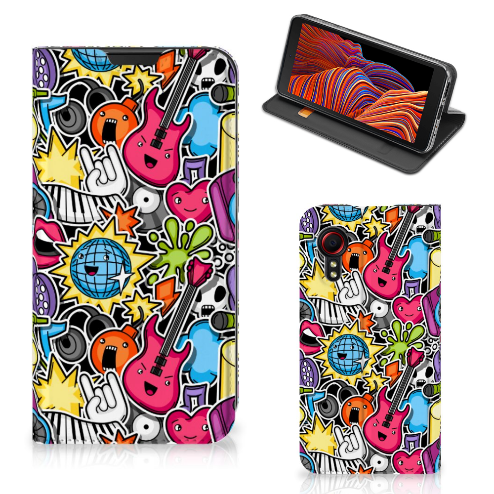 Samsung Galaxy Xcover 5 Hippe Standcase Punk Rock