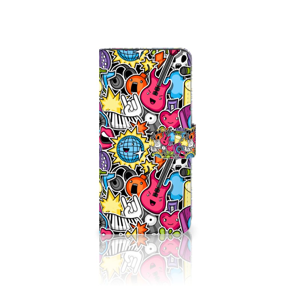 Xiaomi Mi 9 Lite Wallet Case met Pasjes Punk Rock