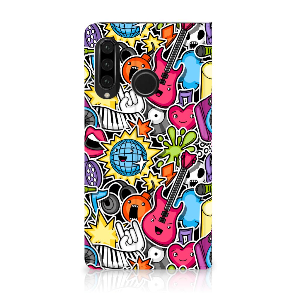 Huawei P30 Lite New Edition Hippe Standcase Punk Rock