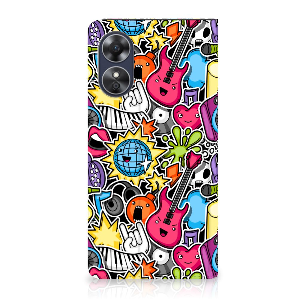 OPPO A17 Hippe Standcase Punk Rock