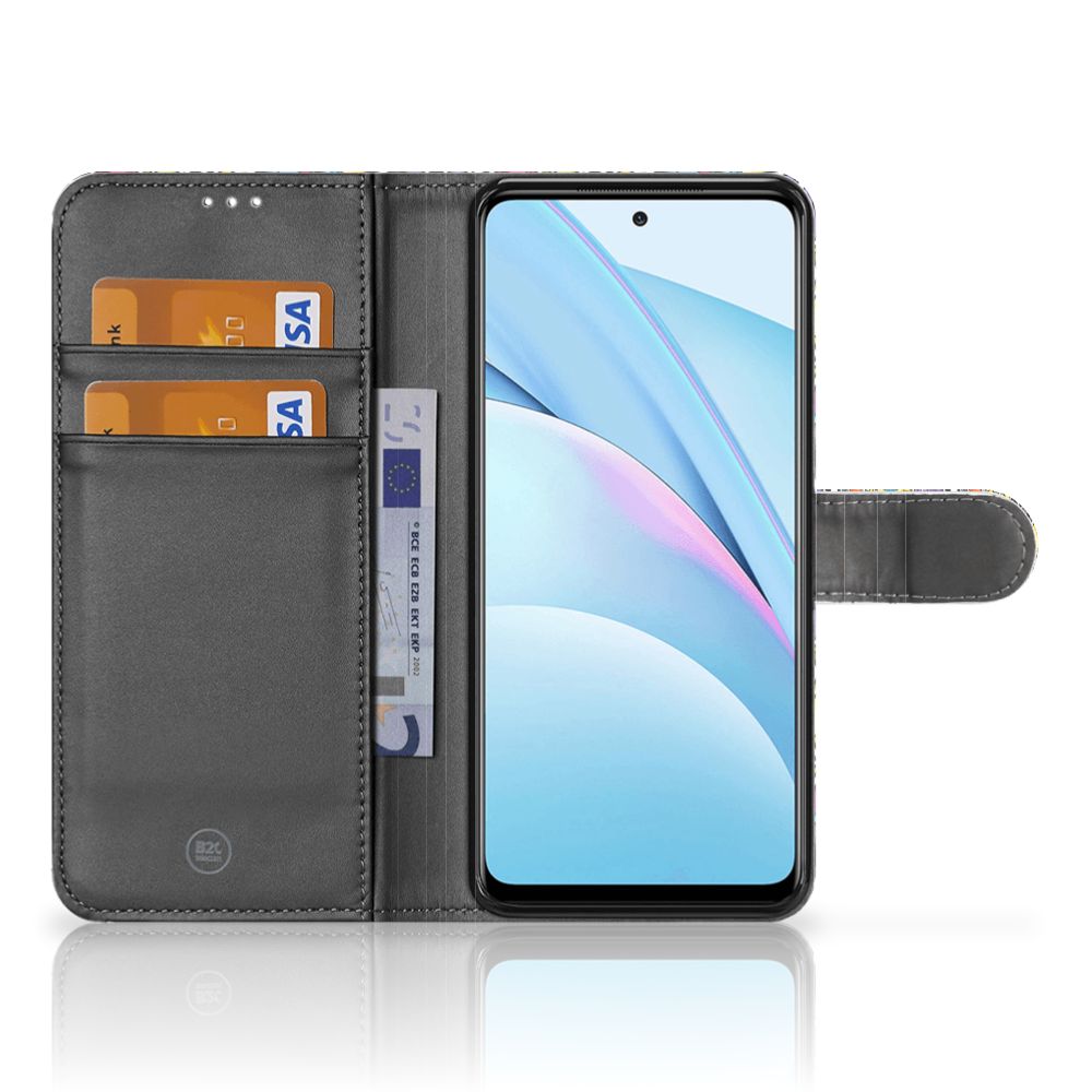 Xiaomi Mi 10T Lite Wallet Case met Pasjes Punk Rock