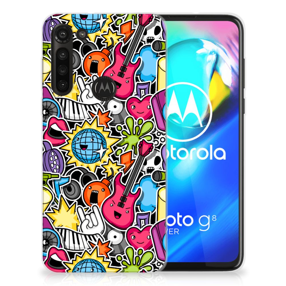 Motorola Moto G8 Power Silicone Back Cover Punk Rock