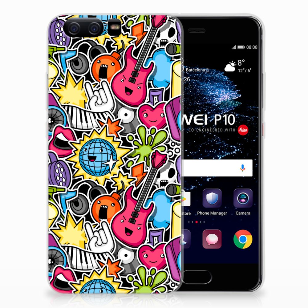 Huawei P10 Silicone Back Cover Punk Rock