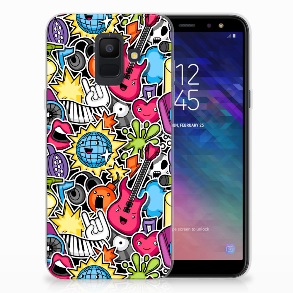 Samsung Galaxy A6 (2018) Silicone Back Cover Punk Rock