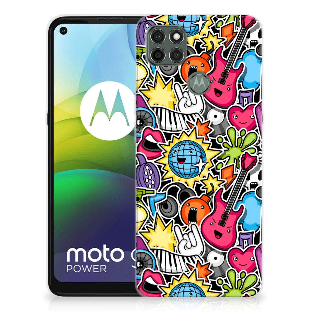 Motorola Moto G9 Power Silicone Back Cover Punk Rock