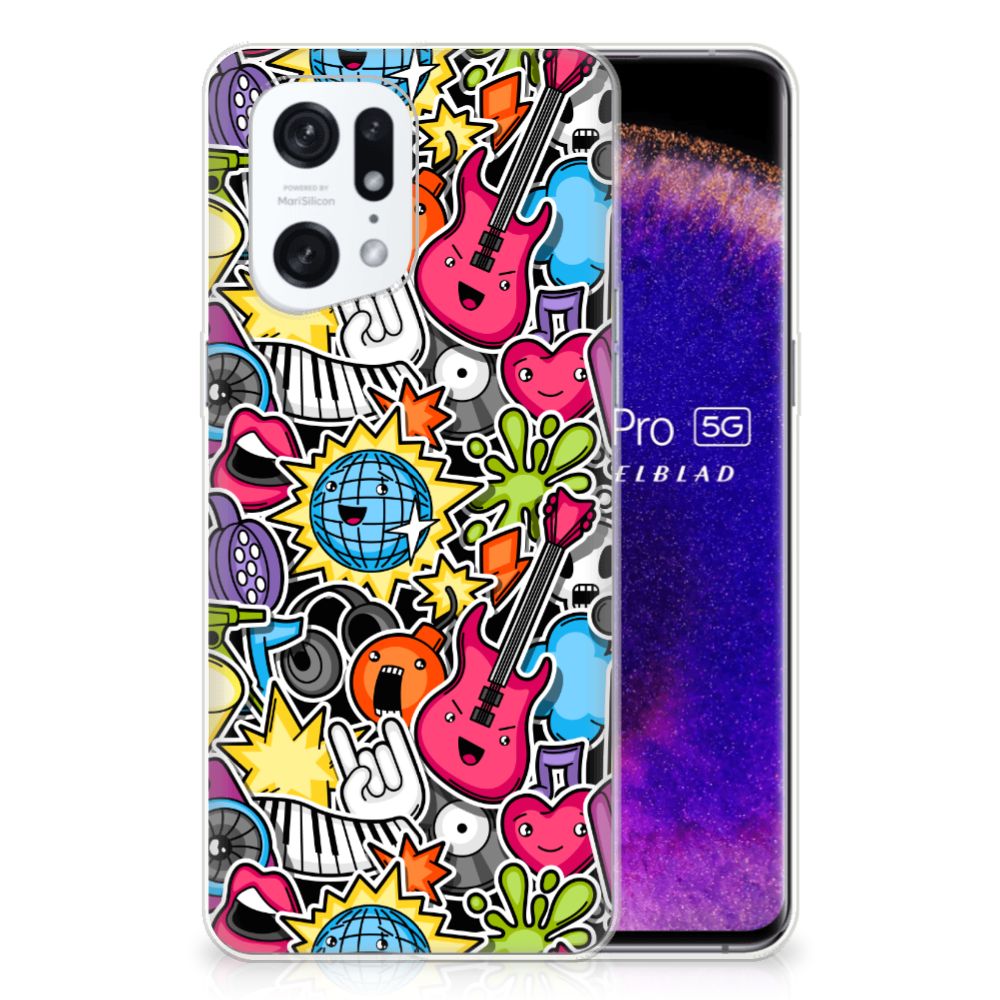 OPPO Find X5 Pro Silicone Back Cover Punk Rock