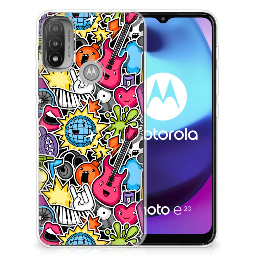 Motorola Moto E20 | E40 Silicone Back Cover Punk Rock