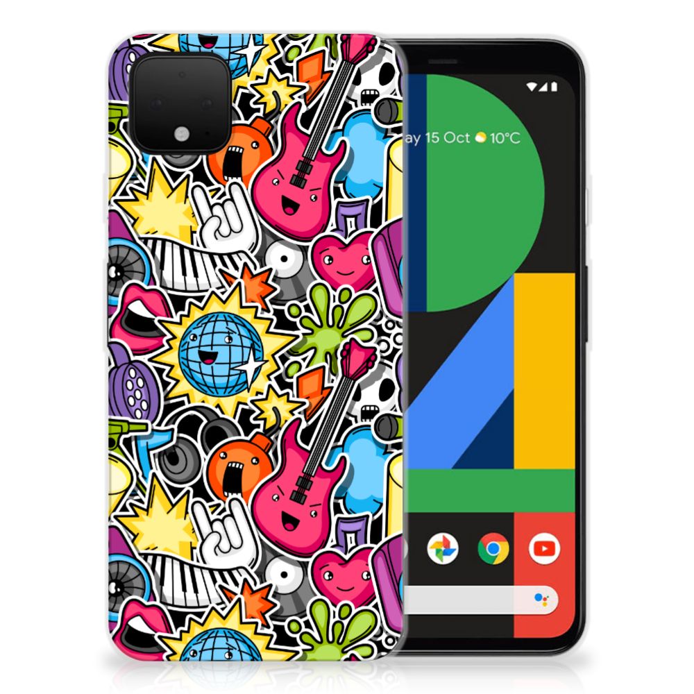 Google Pixel 4 XL Silicone Back Cover Punk Rock