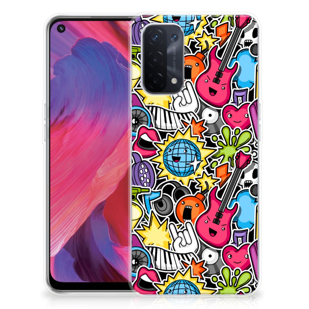 OPPO A93 5G Silicone Back Cover Punk Rock