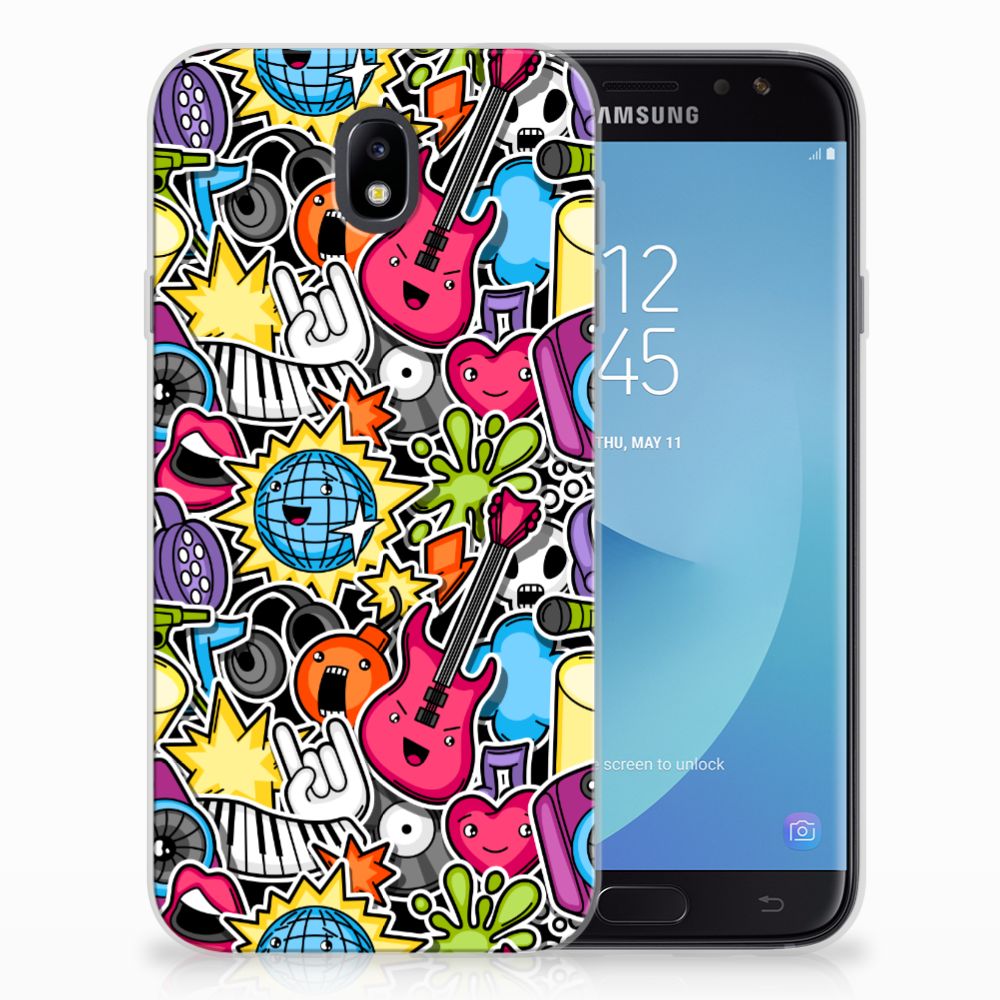 Samsung Galaxy J7 2017 | J7 Pro Uniek TPU Hoesje Punk Rock