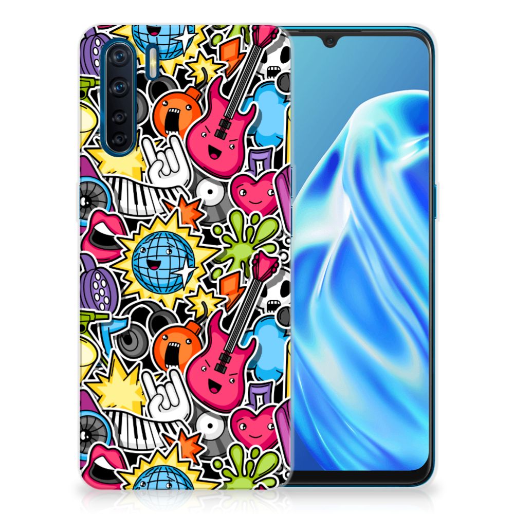 OPPO A91 Silicone Back Cover Punk Rock