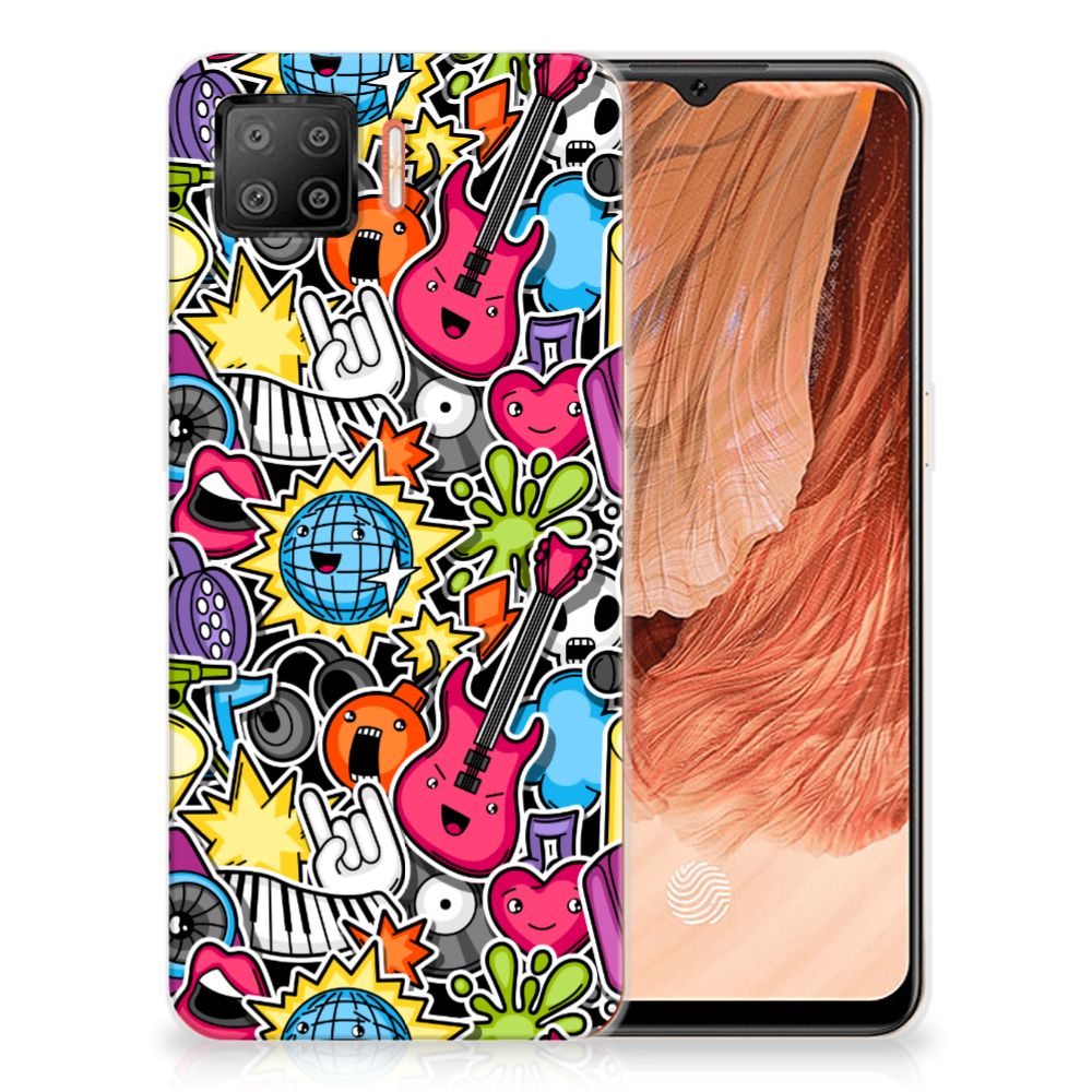 OPPO A73 4G Silicone Back Cover Punk Rock
