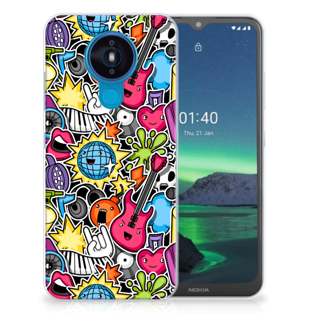 Nokia 1.4 Silicone Back Cover Punk Rock