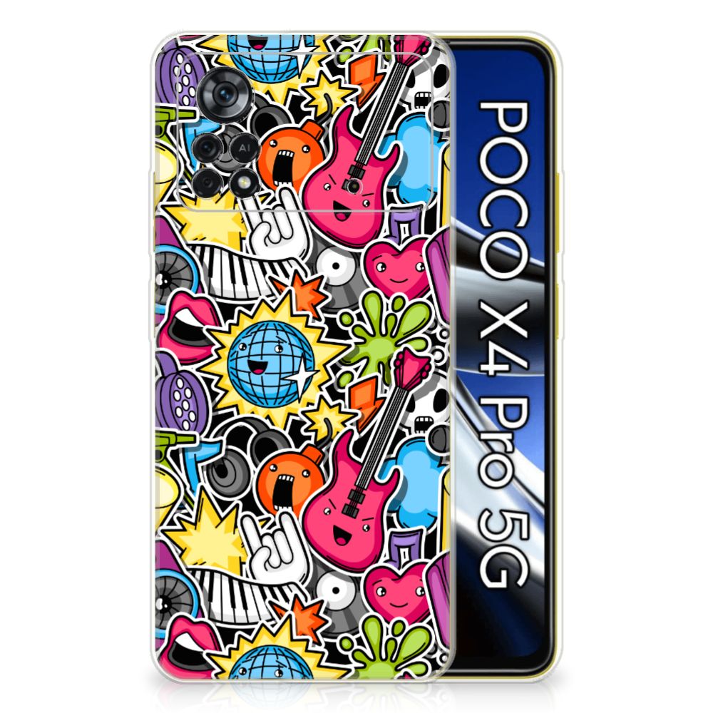 Xiaomi Poco X4 Pro 5G Silicone Back Cover Punk Rock