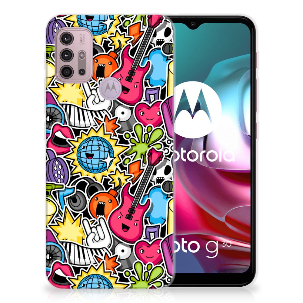 Motorola Moto G30 | G10 Silicone Back Cover Punk Rock