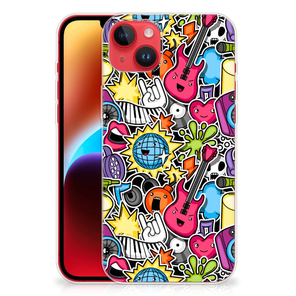 iPhone 14 Plus Silicone Back Cover Punk Rock