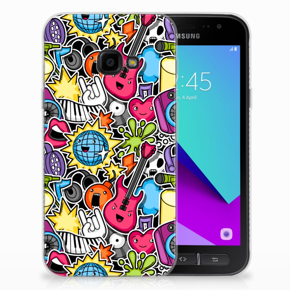 Samsung Galaxy Xcover 4 Uniek TPU Hoesje Punk Rock