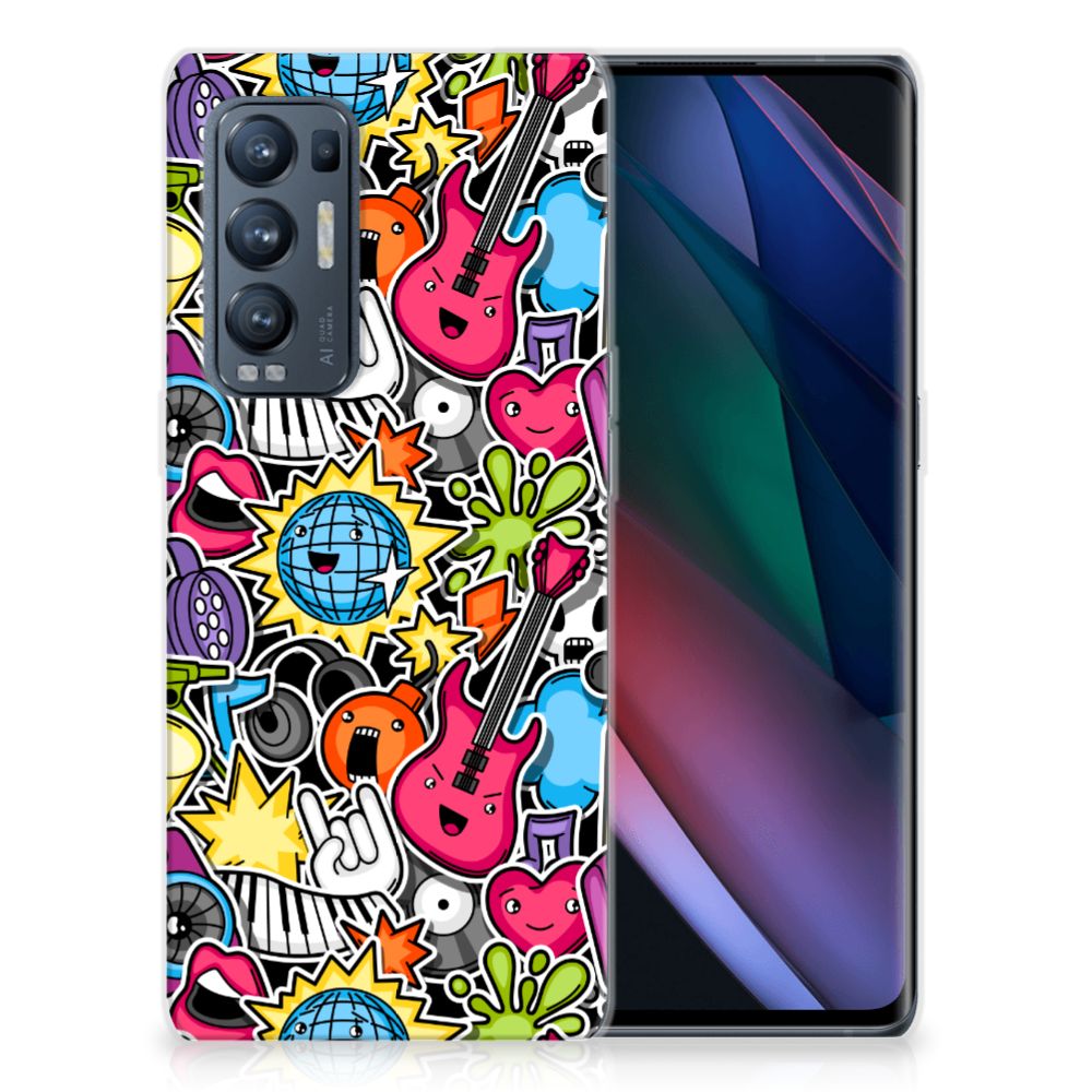 OPPO Find X3 Neo Silicone Back Cover Punk Rock