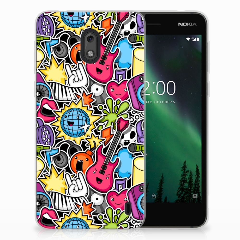 Nokia 2 Silicone Back Cover Punk Rock