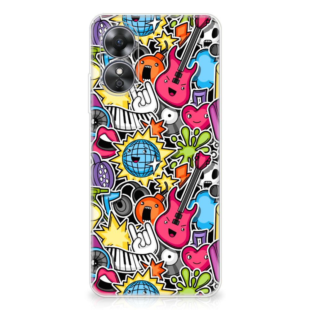 OPPO A17 Silicone Back Cover Punk Rock